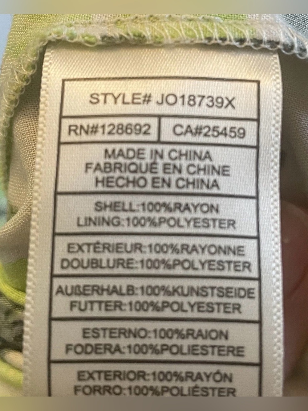 Steve Madden Sunny Lime Challis Midi dress- NWT size S - Picture 6 of 8